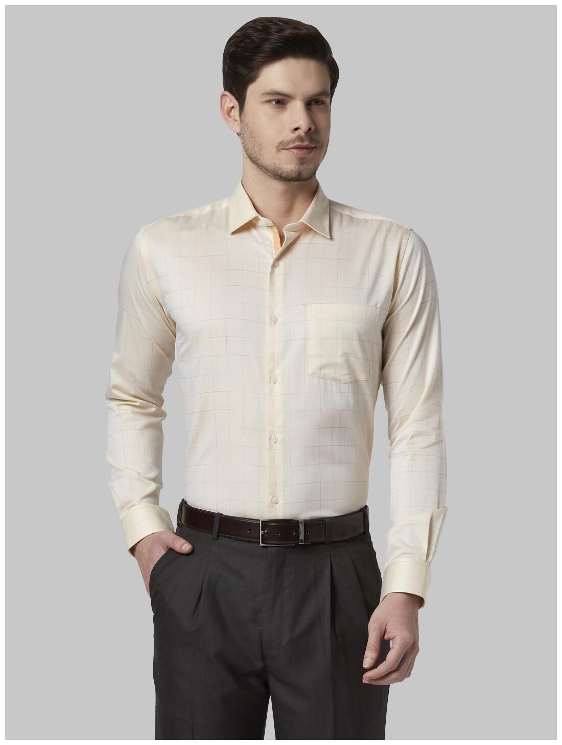 

Park Avenue Men Slim fit Formal Shirt - Yellow