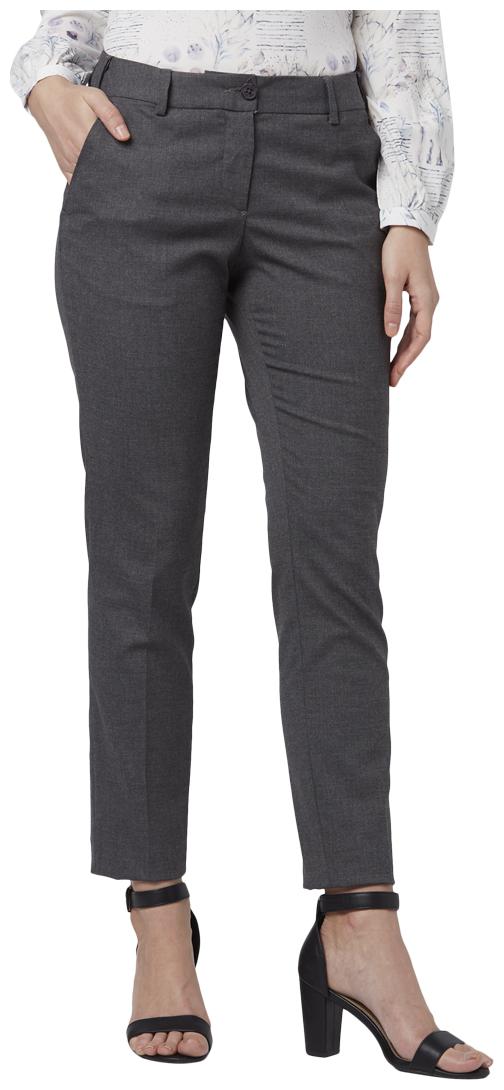 

Park Avenue Women Grey Regular fit Regular trousers