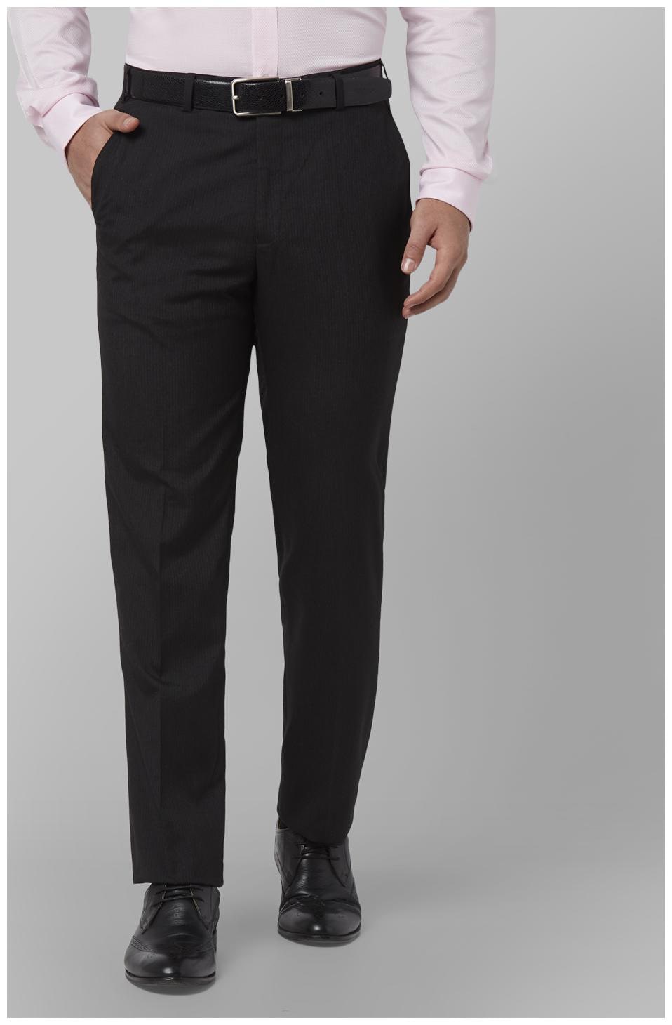 

Park Avenue Men Solid Regular Fit Formal Trouser - Grey