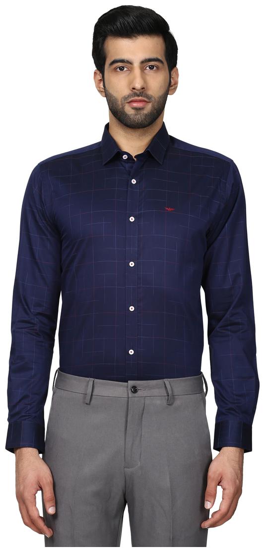 

Park Avenue Men Slim fit Formal Shirt - Blue