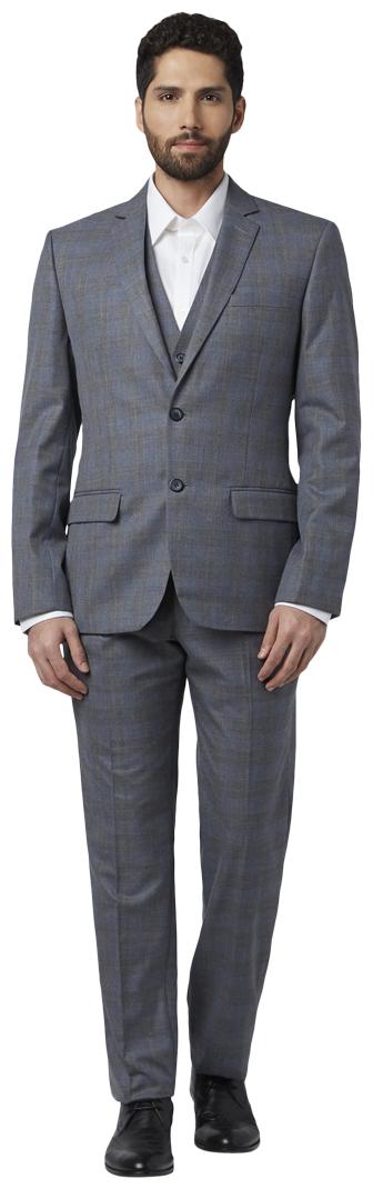 

Park Avenue Medium Grey Regular Fit Suits