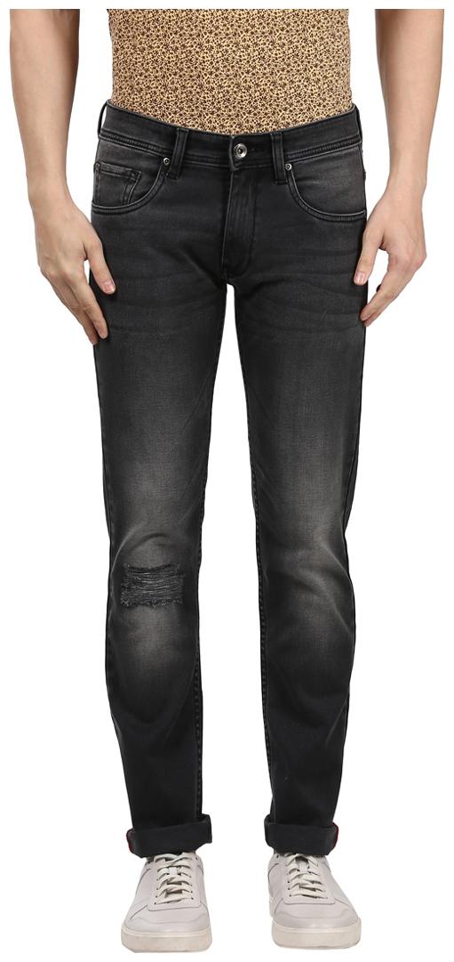 

Park Avenue Men Black Tapered Fit Jeans