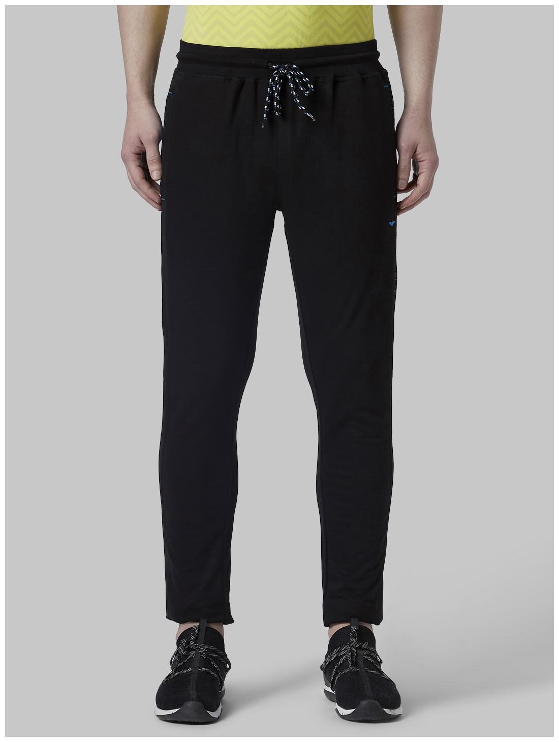 

Park Avenue Men Cotton Blend Regular Fit Track Pants -Black