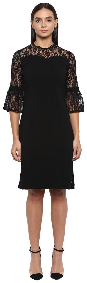 

Park Avenue Black Self design Bodycon dress