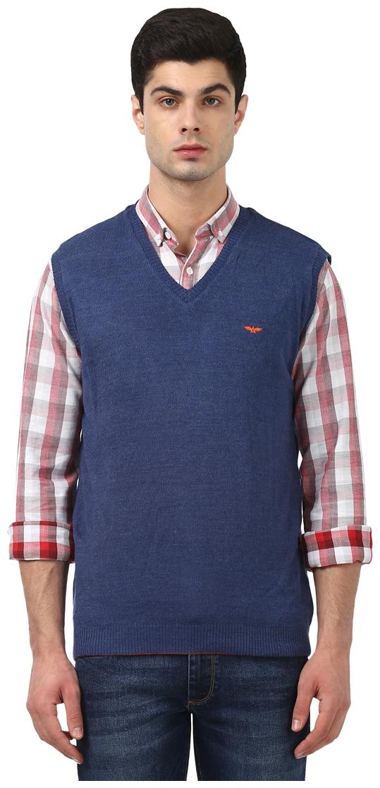 

Park Avenue Blue Regular Fit Sweater