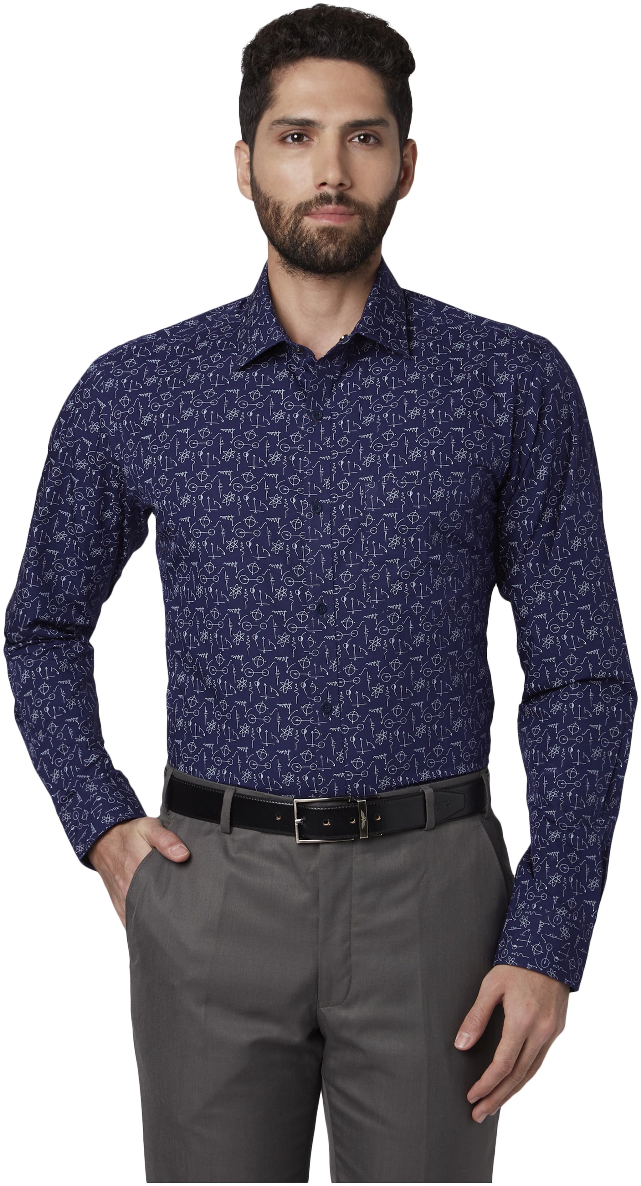 

Park Avenue Men Regular fit Formal Shirt - Blue