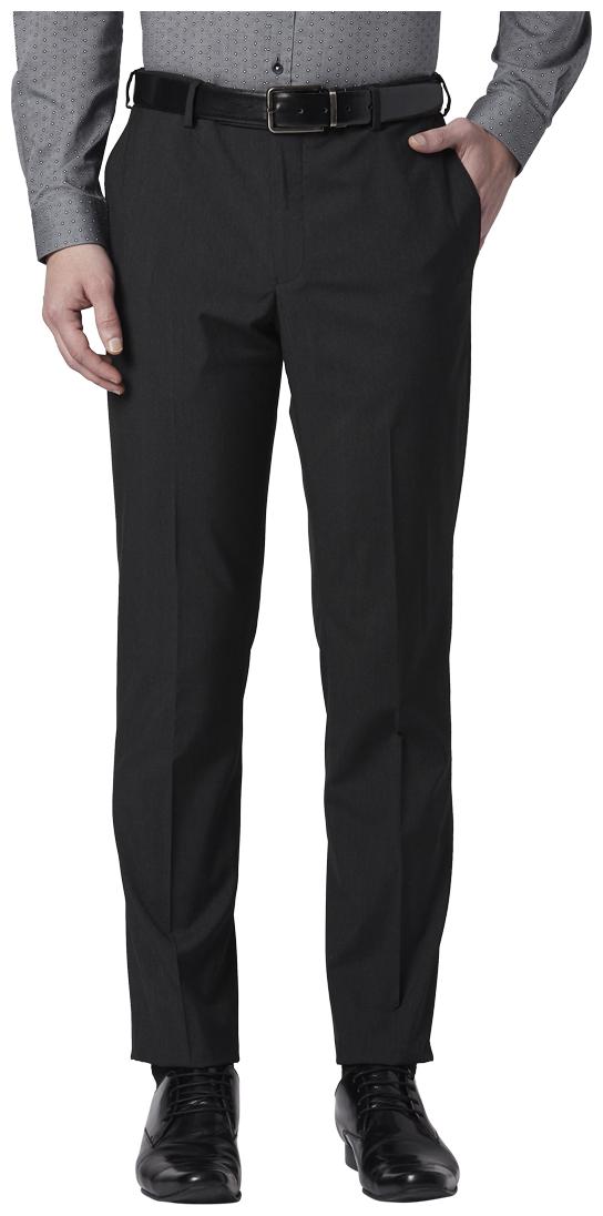 

Park Avenue Men Solid Regular Fit Formal Trouser - Grey