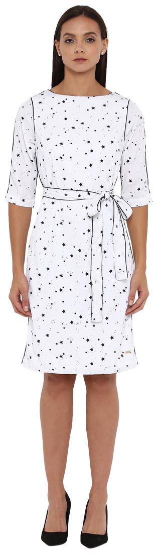 

Park Avenue White Printed Bodycon dress