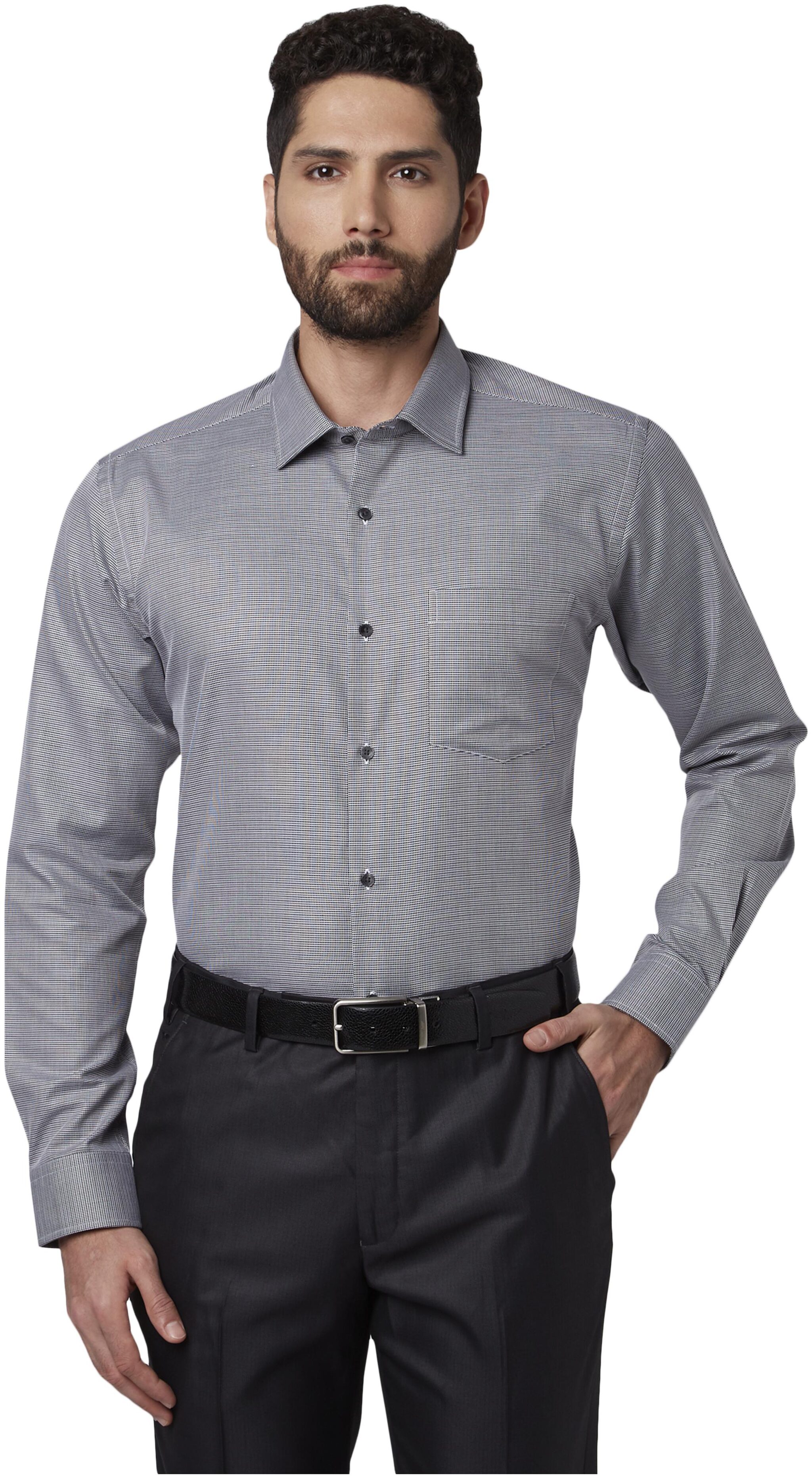 

Park Avenue Men Slim fit Formal Shirt - Grey