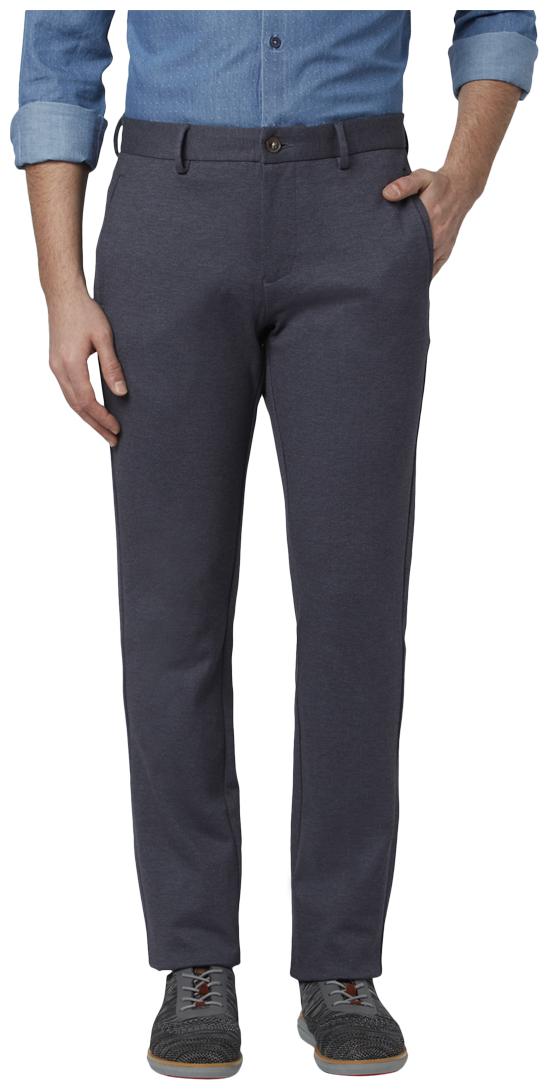 

Park Avenue Men Blue Solid Regular fit Regular trousers