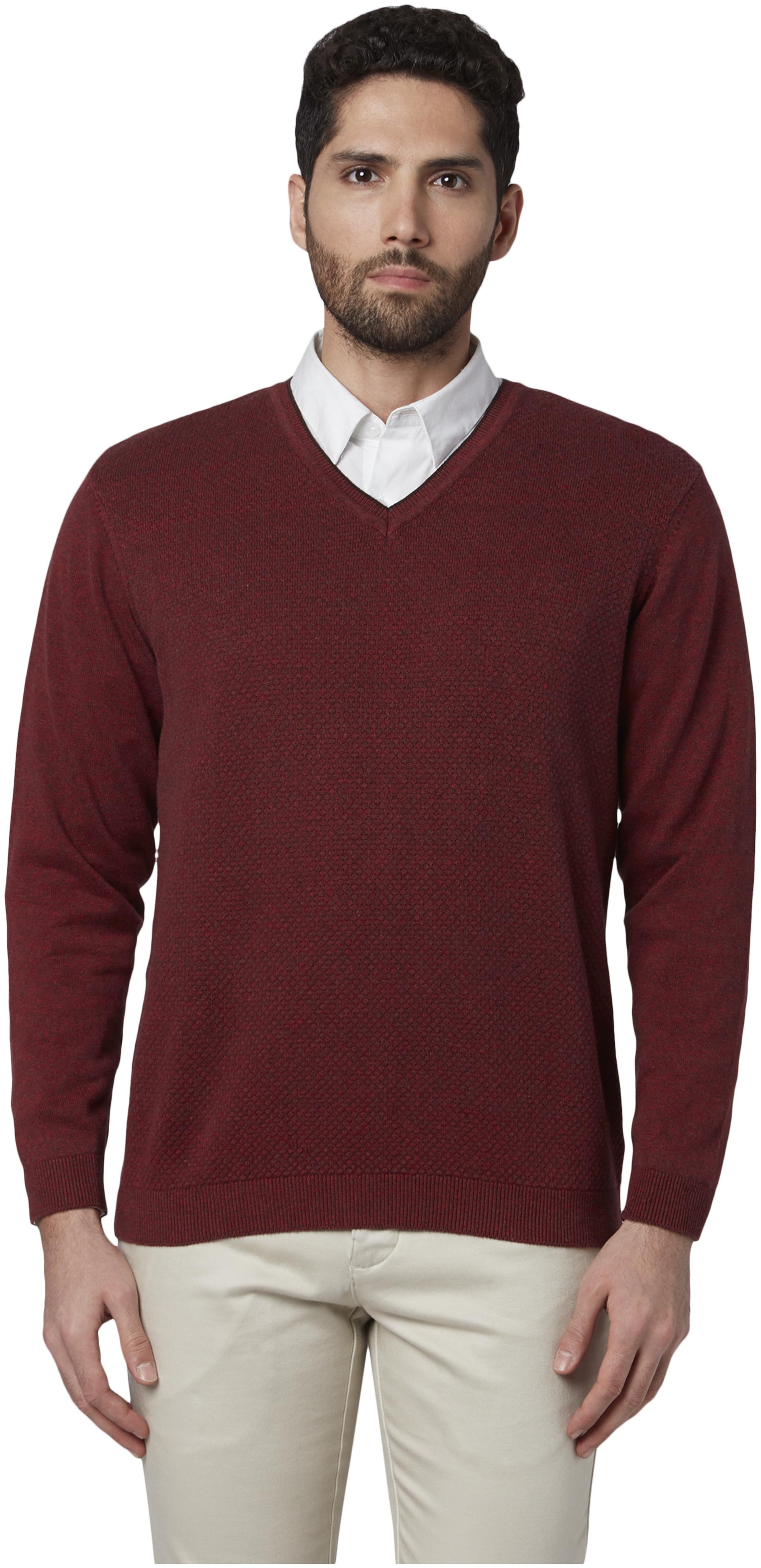 

Park Avenue Men Cotton Pullover Red color