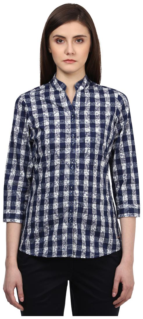 

Park Avenue Women Grey Solid Regular Fit Shirt