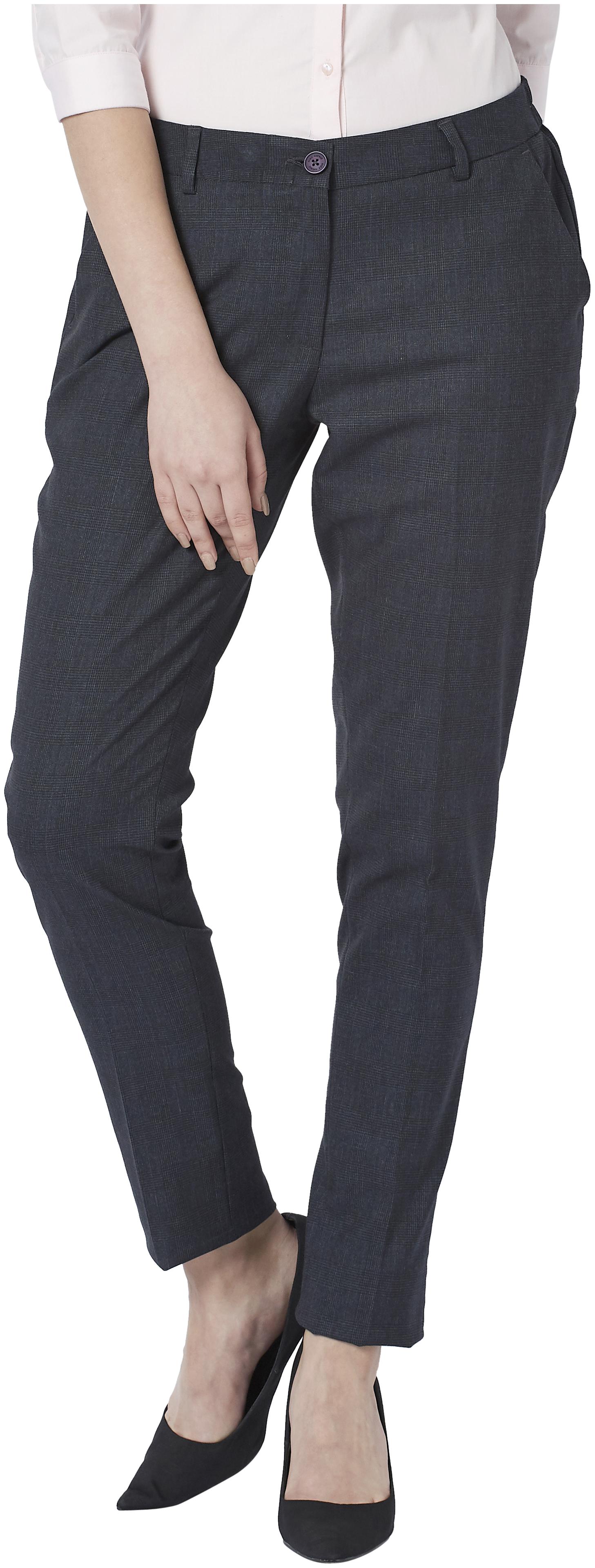 

Park Avenue Women Grey Tapered fit Regular trousers