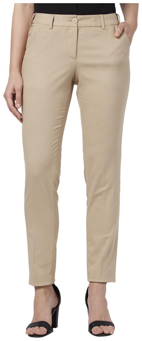 

Park Avenue Women Beige Regular fit Regular trousers