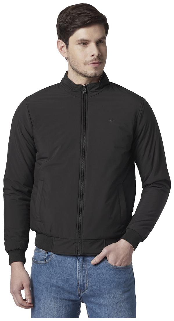 

Park Avenue Men Green Solid Bomber jacket
