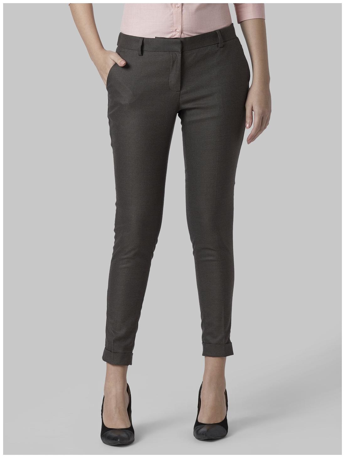 

Park Avenue Women Grey Regular fit Regular trousers