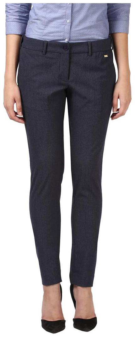 

Park Avenue Women Blue Regular fit Regular trousers