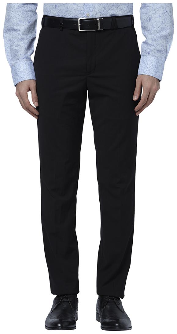 

Park Avenue Men Solid Regular Fit Formal Trouser - Black