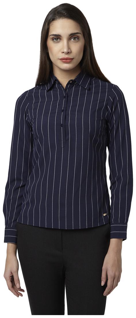 

Park Avenue Women Solid Regular top - Blue