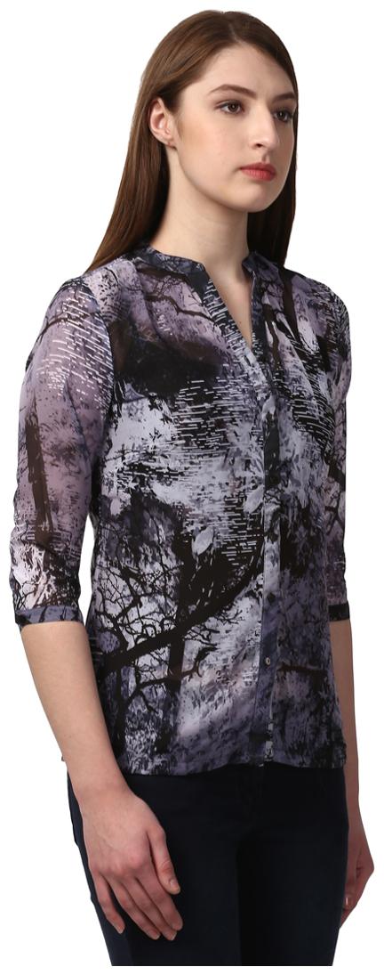 

Park Avenue Women Solid Regular top - Grey