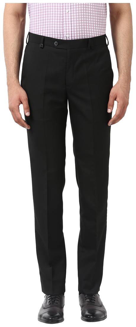 

Park Avenue Men Solid Slim Fit Formal Trouser - Black