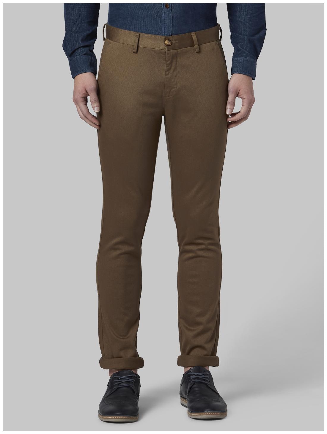 

Park Avenue Men Green Solid Regular fit Regular trousers