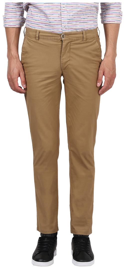 

Park Avenue Men Solid Tapered Fit Formal Trouser - Beige