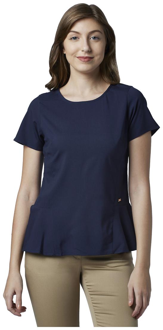 

Park Avenue Women Solid Regular top - Blue