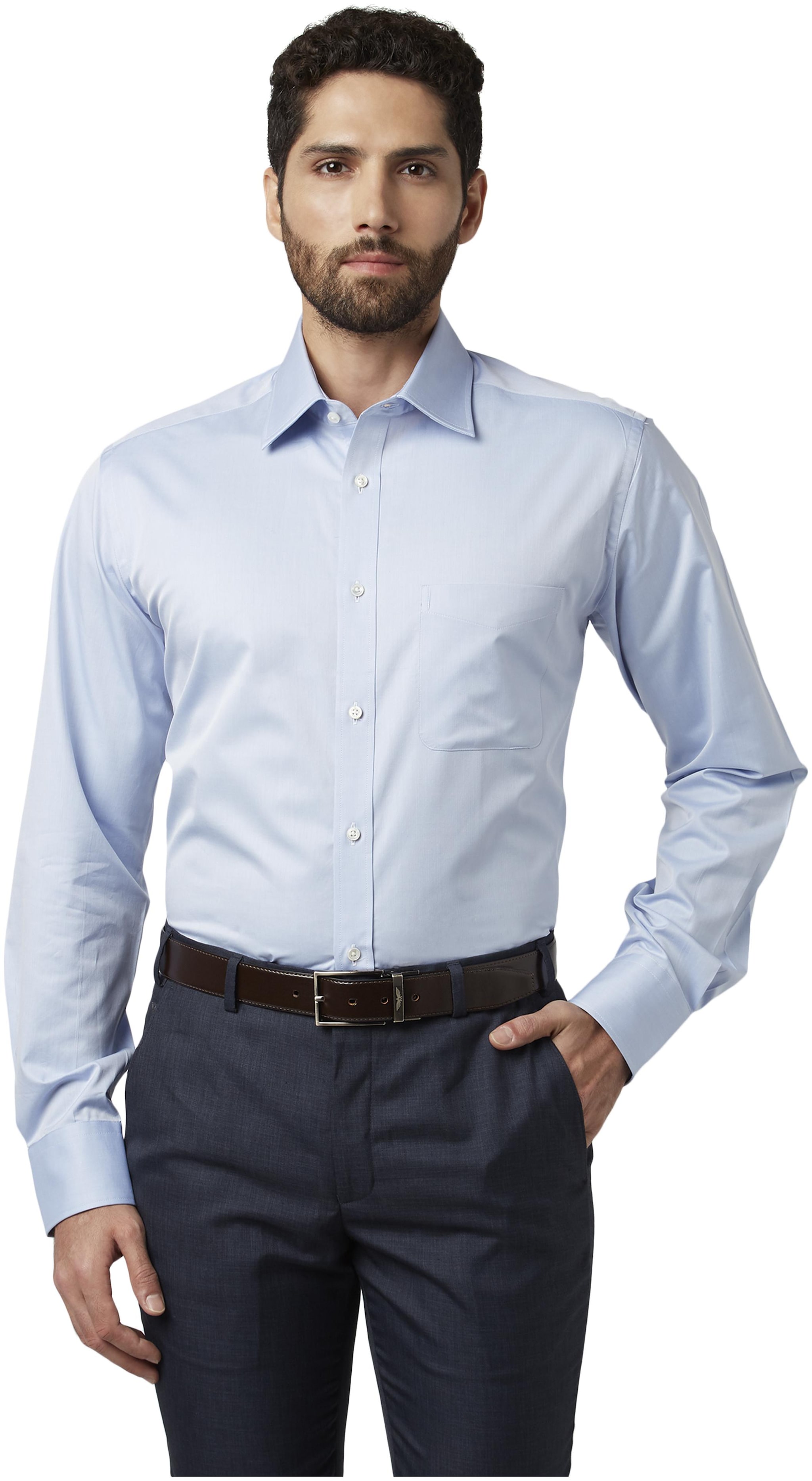 

Park Avenue Men Regular fit Formal Shirt - Blue