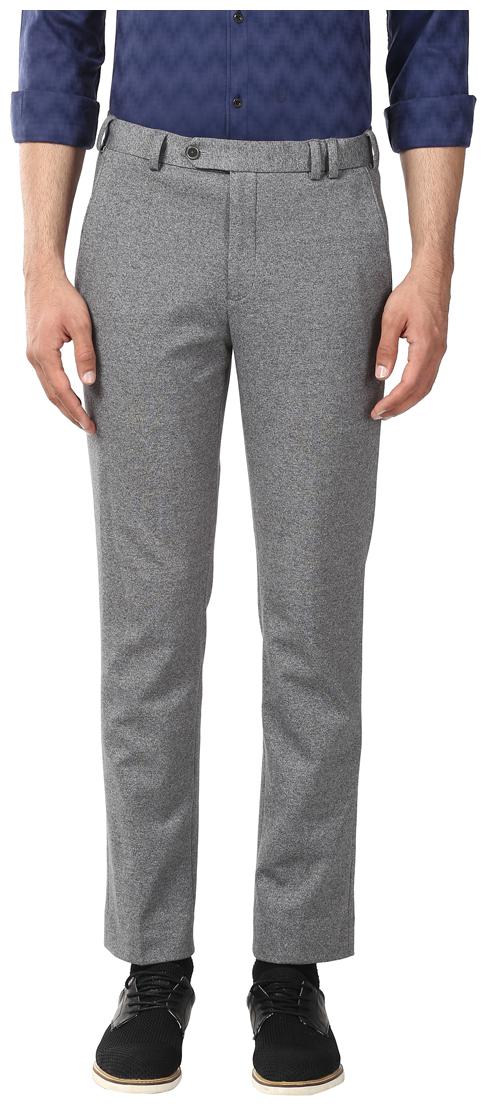 

Park Avenue Men Solid Regular Fit Formal Trouser - Grey