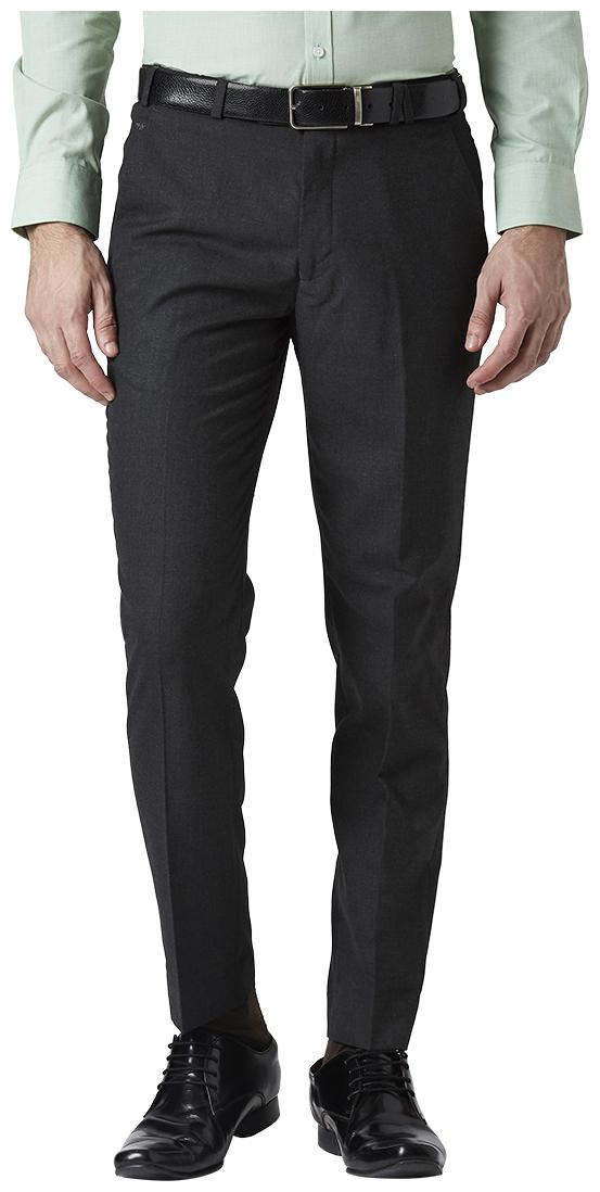

Park Avenue Men Solid Regular Fit Formal Trouser - Grey