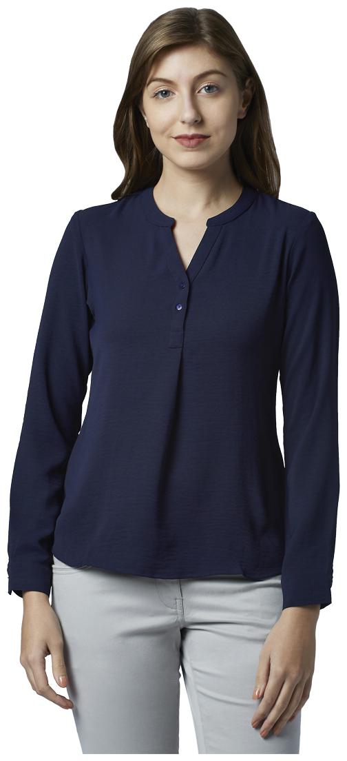 

Park Avenue Women Solid Regular top - Blue