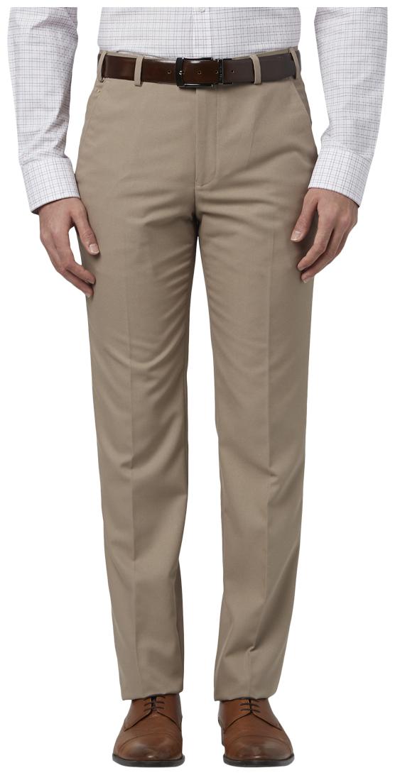 

Park Avenue Men Solid Slim Fit Formal Trouser - Brown