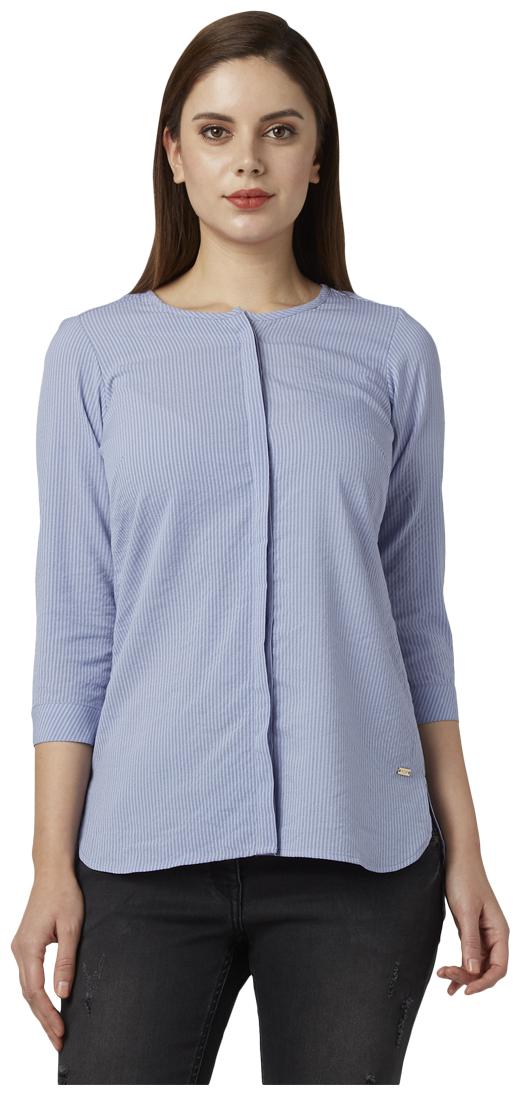 

Park Avenue Women Striped Regular top - Blue