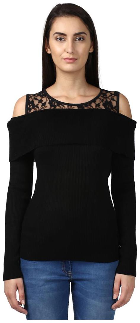

Park Avenue Women Solid Regular top - Black