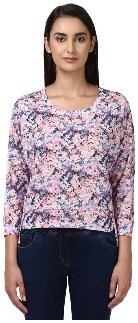 

Park Avenue Woman Violet Polyester Regular Fit T-Shirt