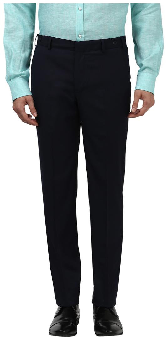 

Park Avenue Men Solid Slim Fit Formal Trouser - Black