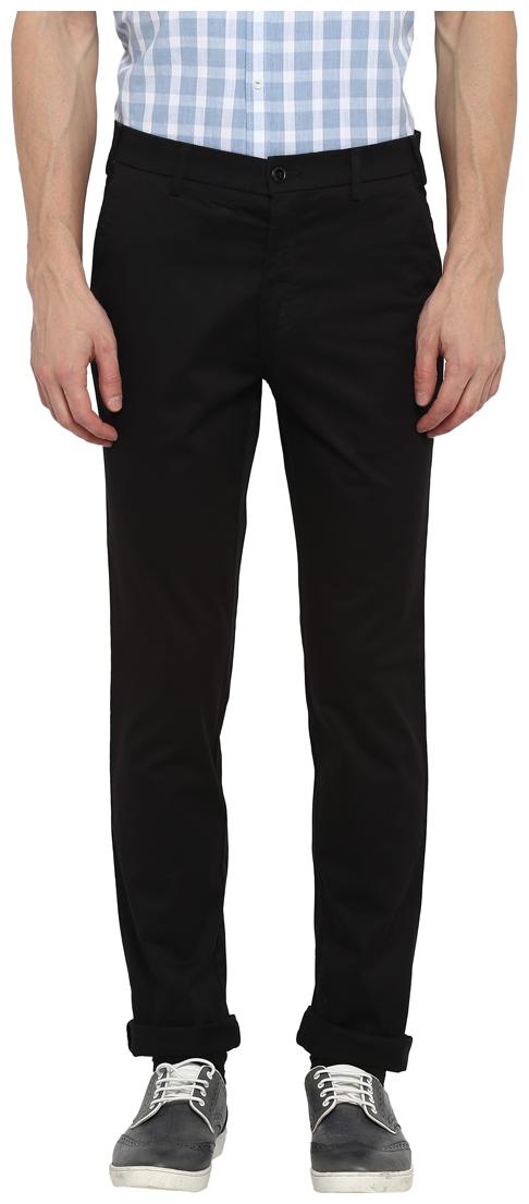 

Park Avenue Men Solid Regular Fit Formal Trouser - Black