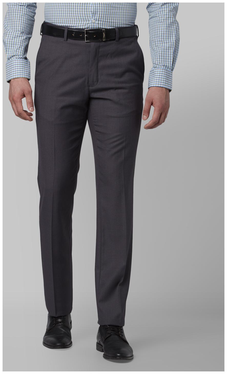 

Park Avenue Men Solid Regular Fit Formal Trouser - Grey