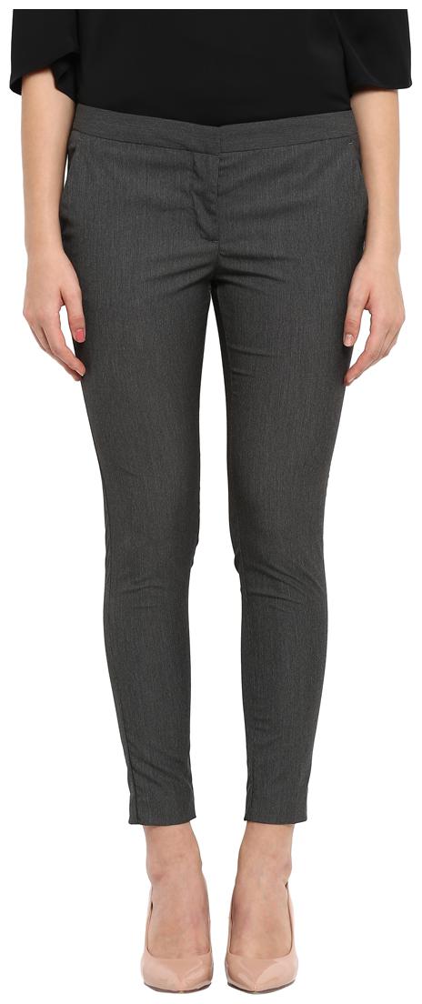 

Park Avenue Women Grey Straight fit Regular trousers