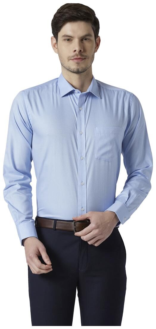 

Park Avenue Men Regular fit Formal Shirt - Blue