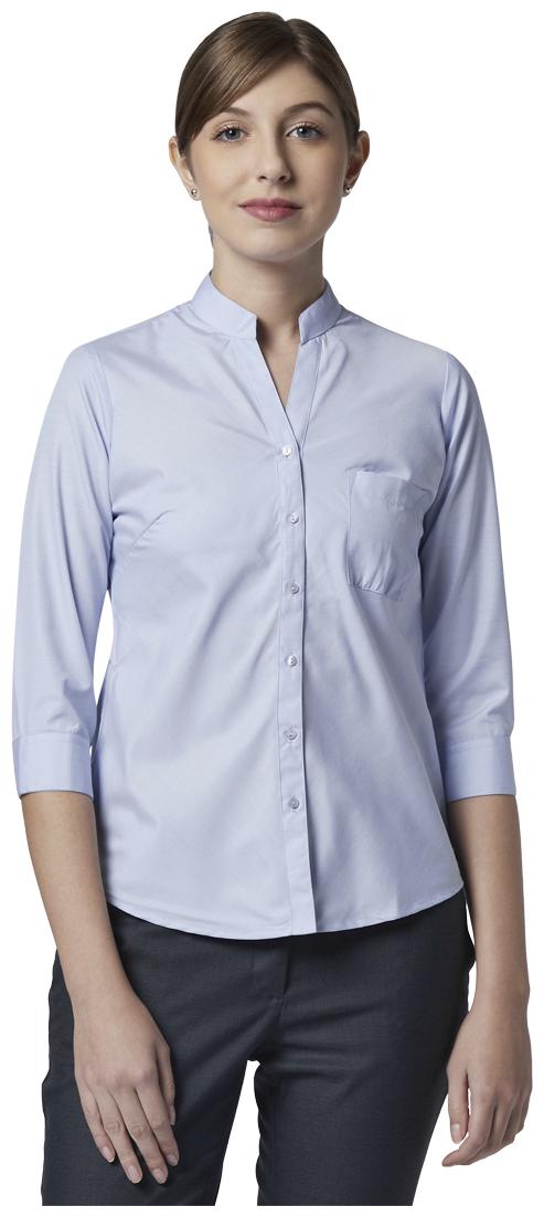 

Park Avenue Women Blue Solid Regular Fit Shirt