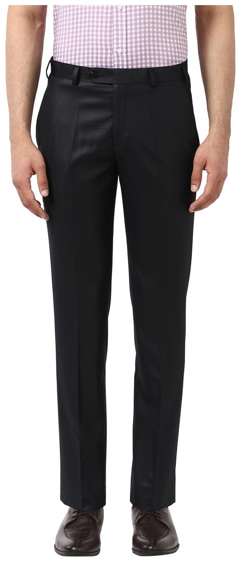 

Park Avenue Men Solid Regular Fit Formal Trouser - Black