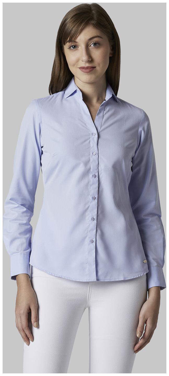 

Park Avenue Women Blue Solid Regular Fit Shirt