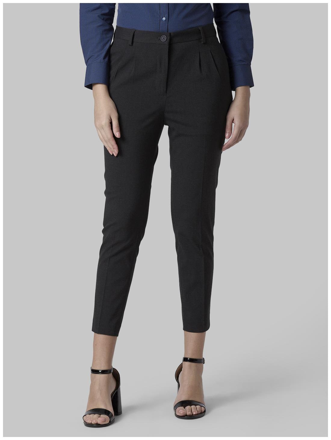 

Park Avenue Women Black Regular fit Regular trousers