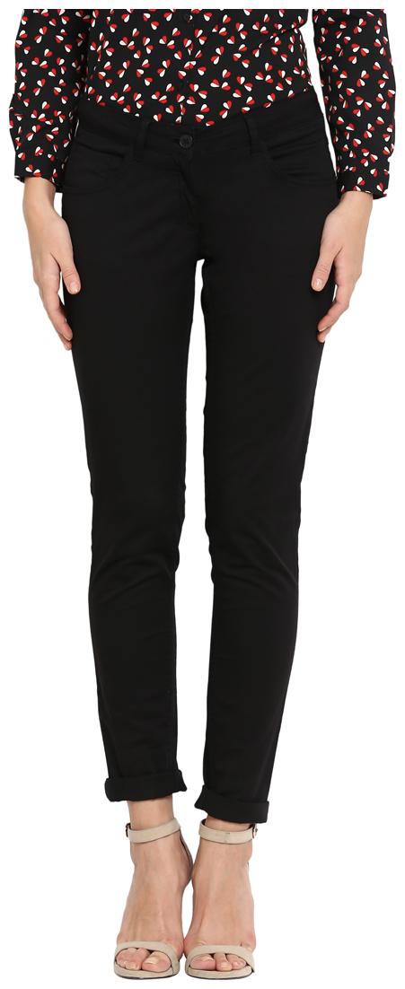 

Park Avenue Women Black Regular fit Regular trousers
