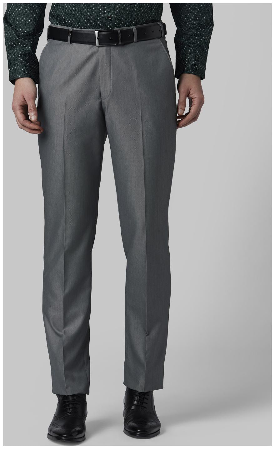 

Park Avenue Men Solid Regular Fit Formal Trouser - Grey