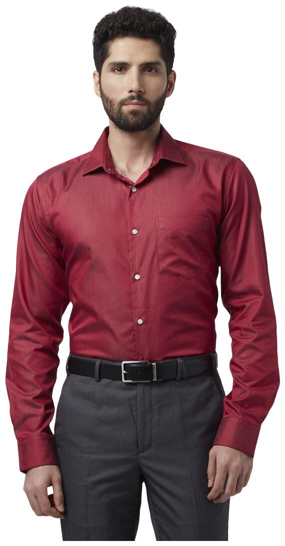 

Park Avenue Men Slim fit Formal Shirt - Maroon
