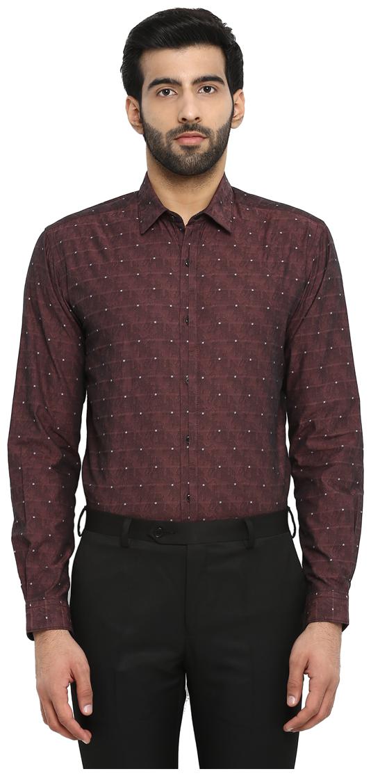 

Park Avenue Men Slim fit Formal Shirt - Maroon