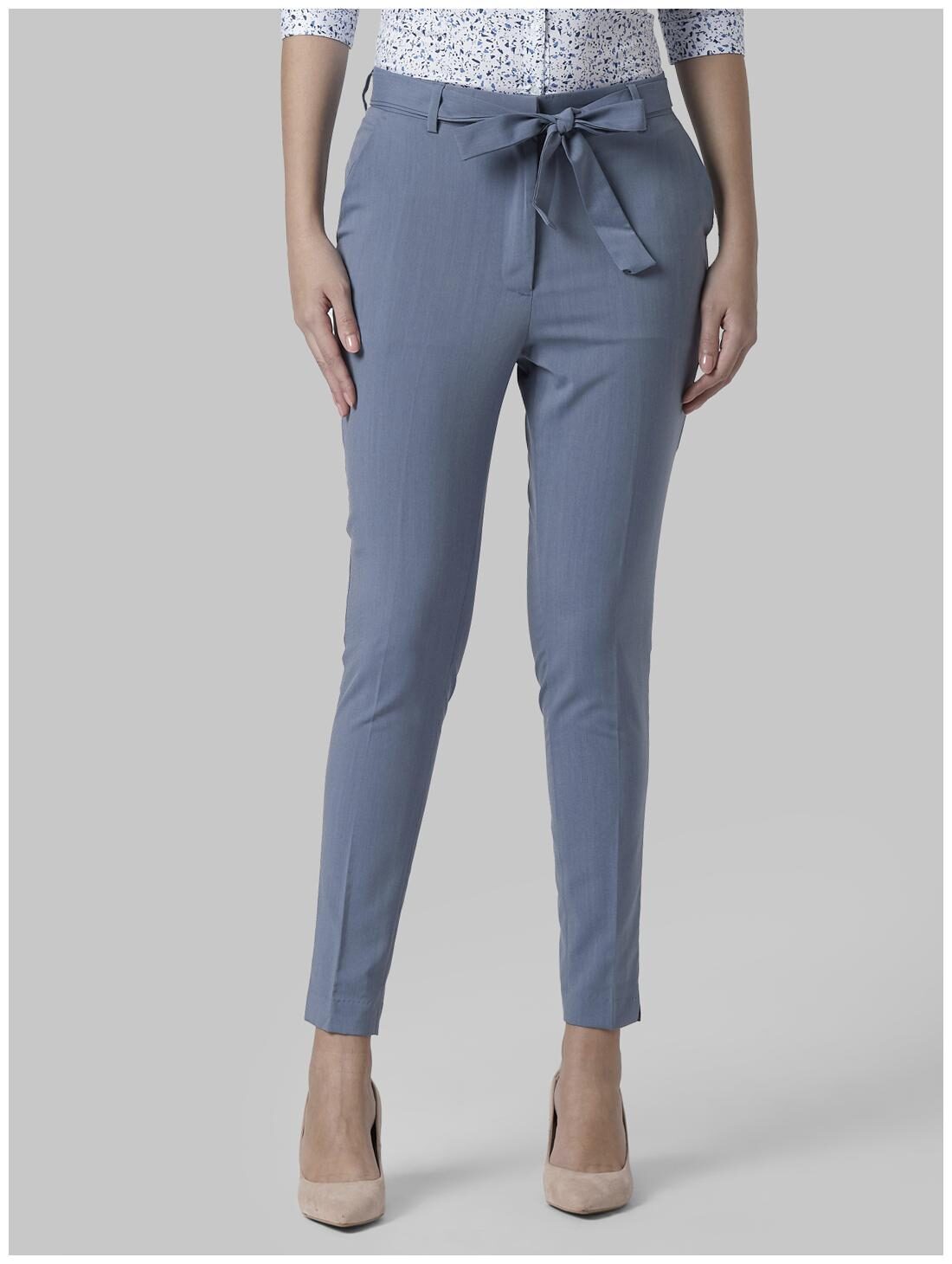 

Park Avenue Women Blue Regular fit Regular trousers